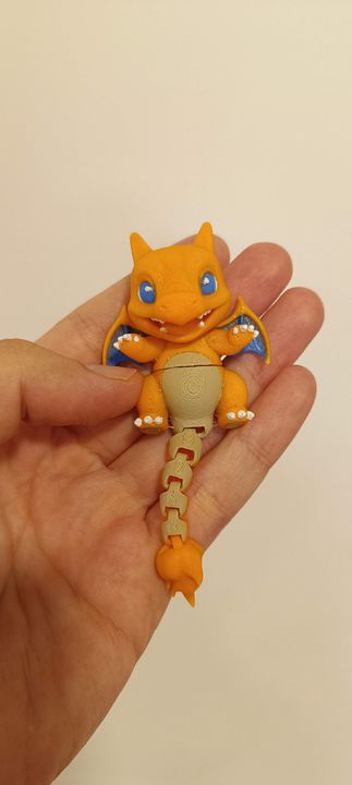 Dragão Articulado Laranja